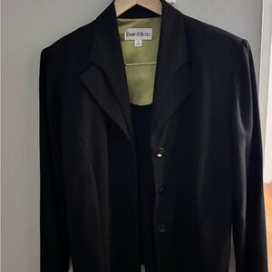 Vintage double collar Danny & Nicole Black Blazer R
